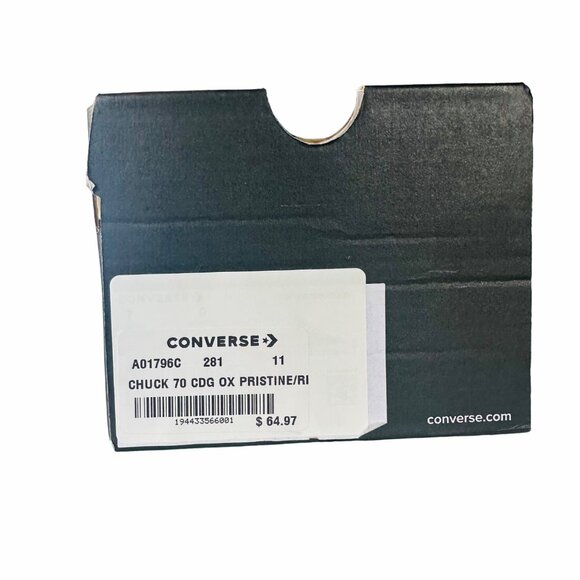 ❤️Men Sz 11 CONVERSE Hearts Valentines Day Chuck Comme des Garcons Shoes A01796C - Picture 8 of 9
